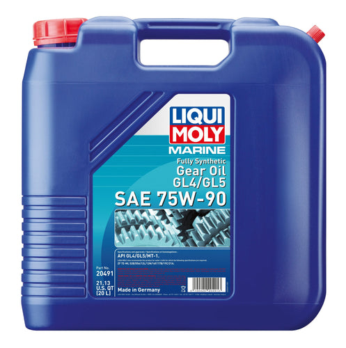 Liqui Moly Marine Fully Synthetic Gear Oil GL4/GL5 75W-90 20L - Autolube Group